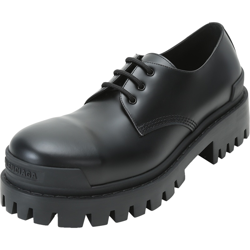 BALENCIAGA 巴黎世家 男士牛皮革系带厚底鞋休闲皮鞋 600600 WA960