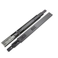 抽屉轨道阻尼滑轨滑道衣橱柜三节轨道导轨滑槽静音加厚 DS-380-12 一副装