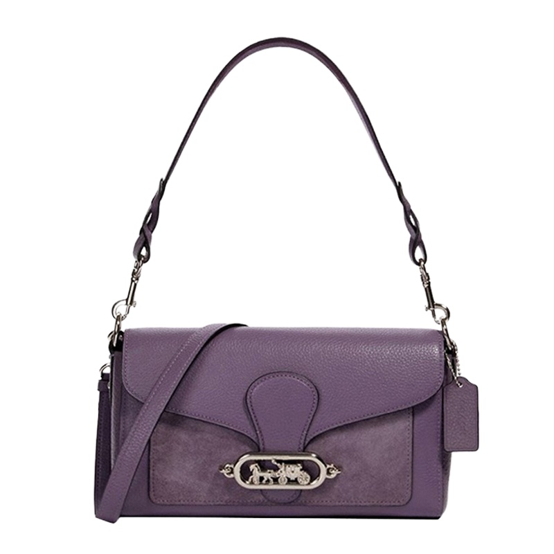 Coach 蔻驰 女士时尚酒神拼色斜挎包手提包 紫色 F91027SVO6T