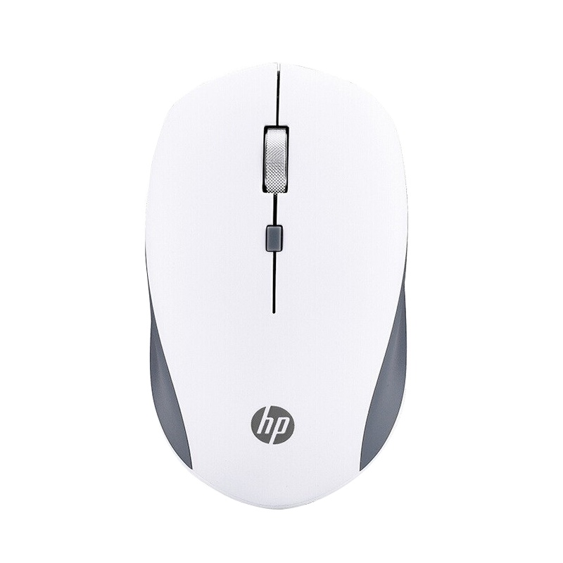 HP/惠普S1000 plus无线鼠标台式电脑办公笔记本家用商务便携小巧无线鼠标银白色鼠标电池款