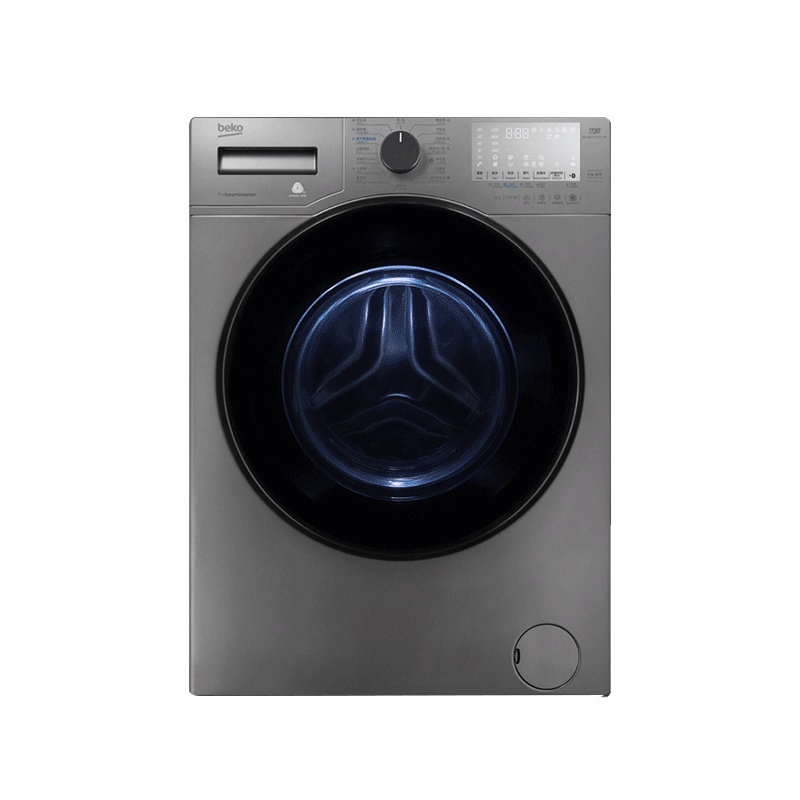 倍科(beko)TWFC 101252 MI 全自动滚筒洗衣机 变频蒸汽洗涤 10公斤超大容量 (曼哈顿灰色)