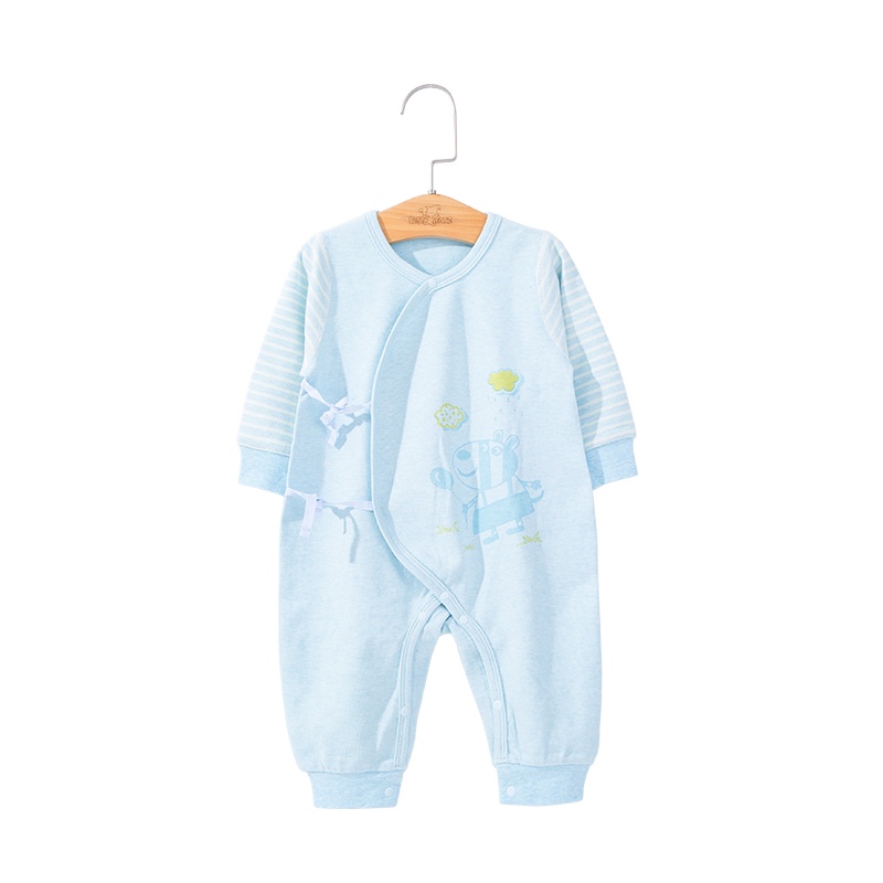优简(BEST JANE)秋冬新款新生儿全棉家居服0-6-9月婴儿哈衣爬服男女宝宝连体衣