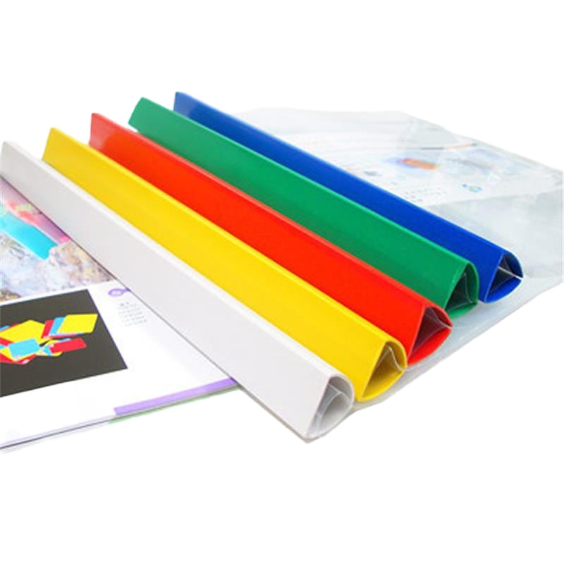 递乐(DiLe)10个/包 A4拉杆夹 办公用品透明抽杆夹25mm大号夹200张 加厚18C透明封面抽杆夹