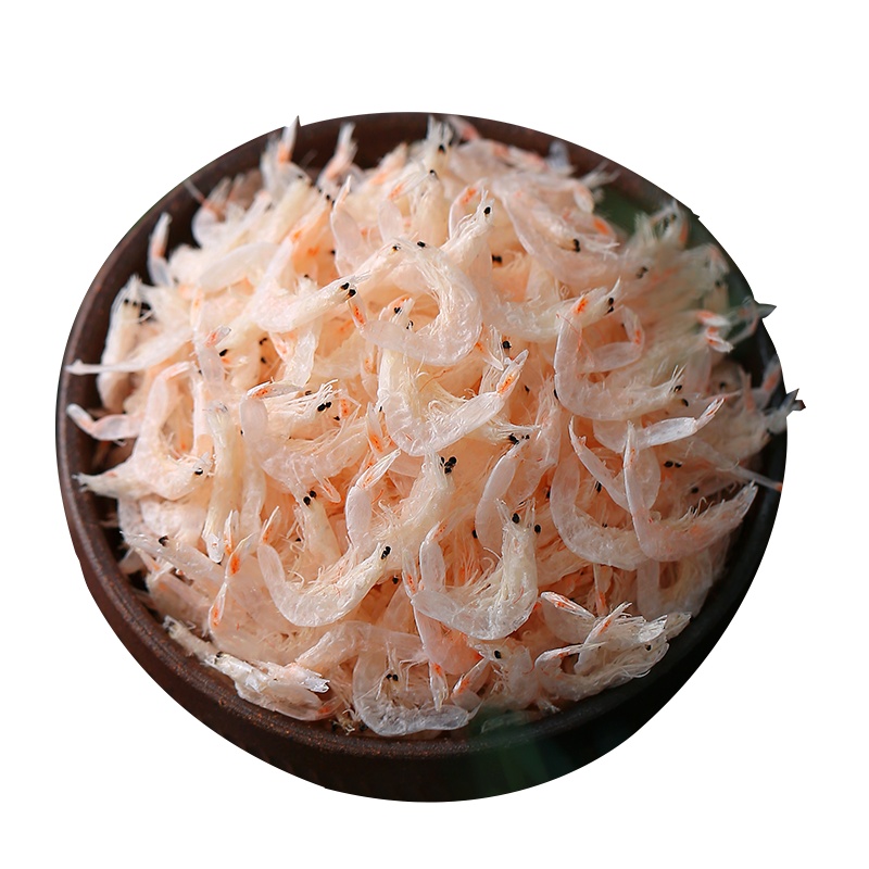 [五个农民] 特级淡干新鲜虾皮补钙无盐制作即食海米海鲜100克