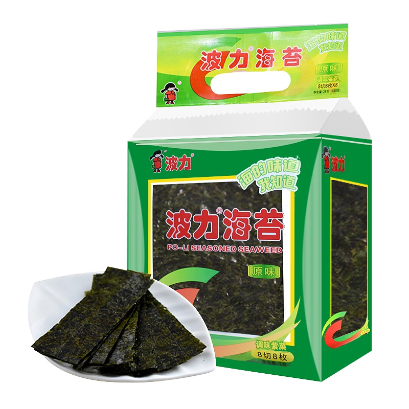 波力海苔原味礼包(8切8枚)24g(袋装)