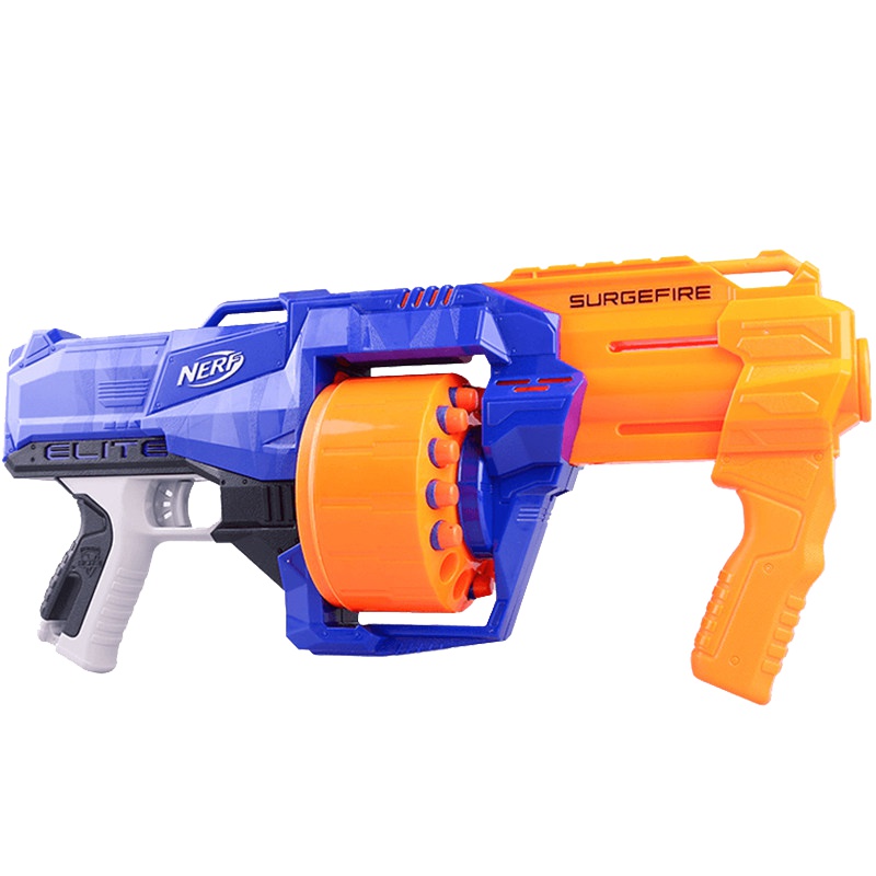 NERF热火精英系列爆裂飞轮发射器软弹枪 精英系列 爆裂飞轮发射器 8岁以上男孩儿童户外玩具 E0014