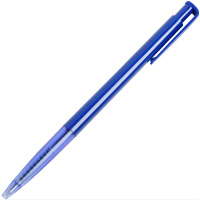 得力 6505 按动圆珠笔 办公 原子笔 油笔0.7mm 12支/盒 蓝色