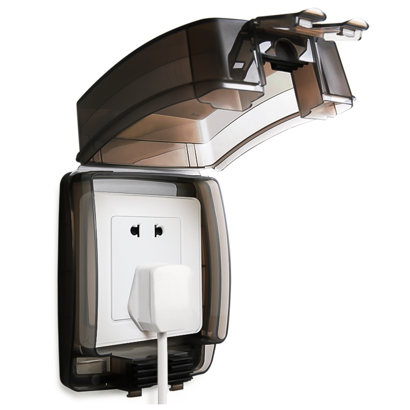 罗格朗(Legrand)防水插座防水罩86型开关透明防水盒浴室卫生间防溅盒保护套保护盖