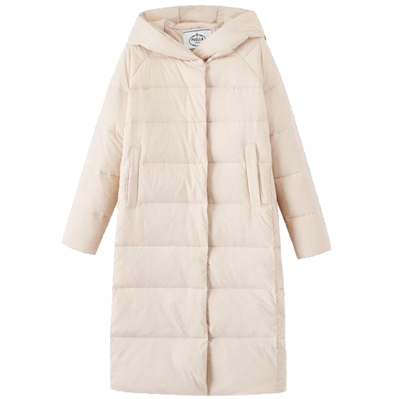 Puella羽绒服女白鸭绒冬季2019新款中长款流行Puella外套2T000513