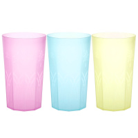 振兴加厚口杯透花杯380ML漱口杯 牙刷水杯随手杯颜色随机