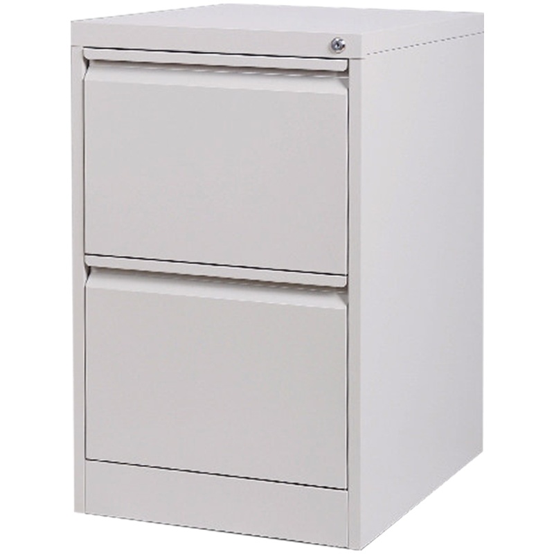 三圣 办公家具鹅颈拉手卡箱文件柜二斗挂捞柜钢制办公矮柜抽屉式挂快劳铁皮档案柜资料柜