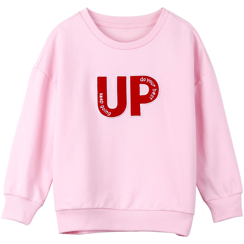 小红豆童装女童卫衣2019新款春装儿童宝宝中大童春纯棉韩版落肩上衣