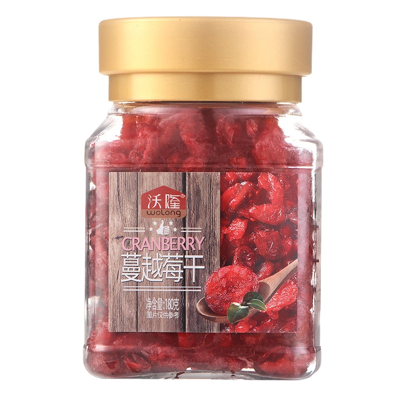 沃隆蔓越莓干休闲零食干果蜜饯罐装180g