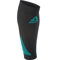 锐步Reebok运动护膝男压缩小腿保护套保暖护腿一对装