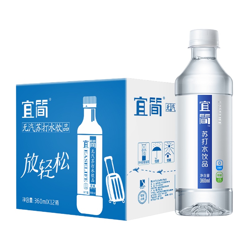 宜简苏打水360ml*12