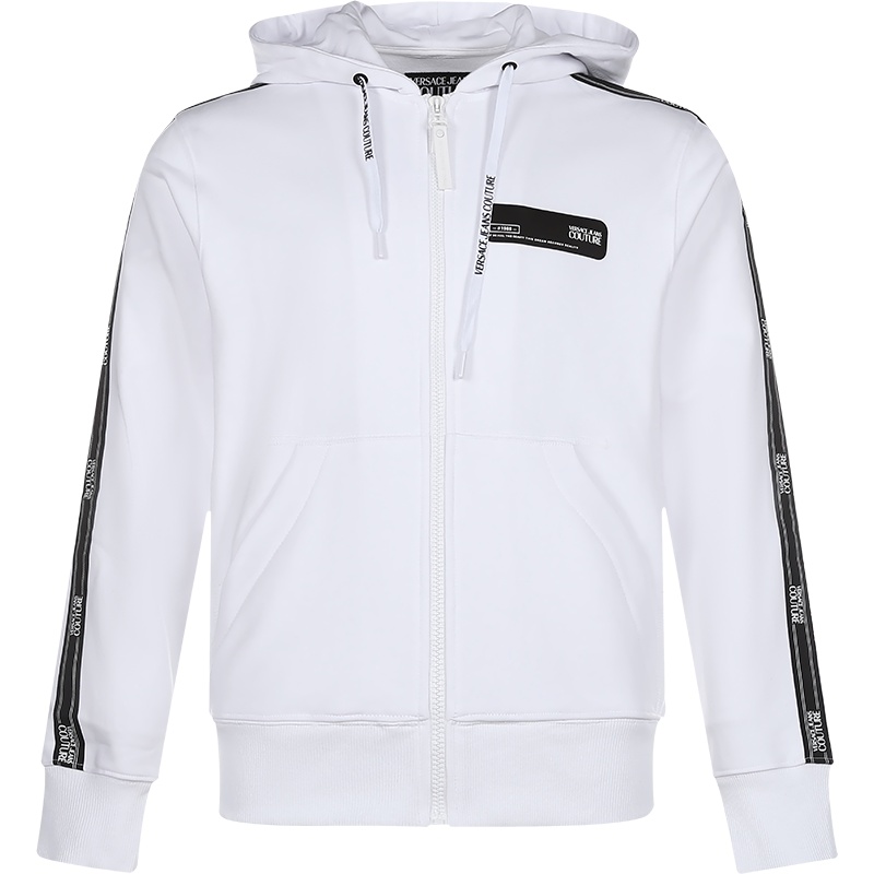 VERSACE JEANS COUTURE 范思哲 男士棉质连帽拉链运动衫外套 B7GZA7A1 13988