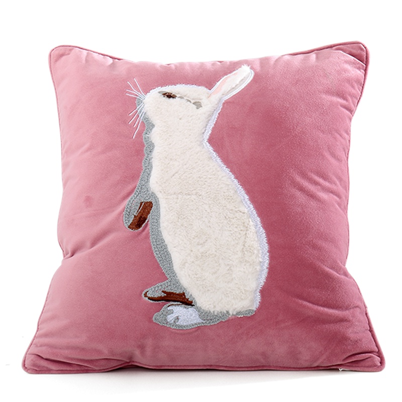 凯诗风尚(CHARSON)靠垫 抱枕可爱棉麻抱枕沙发靠垫办公室靠枕床头靠背汽车护腰靠垫腰枕垫含芯