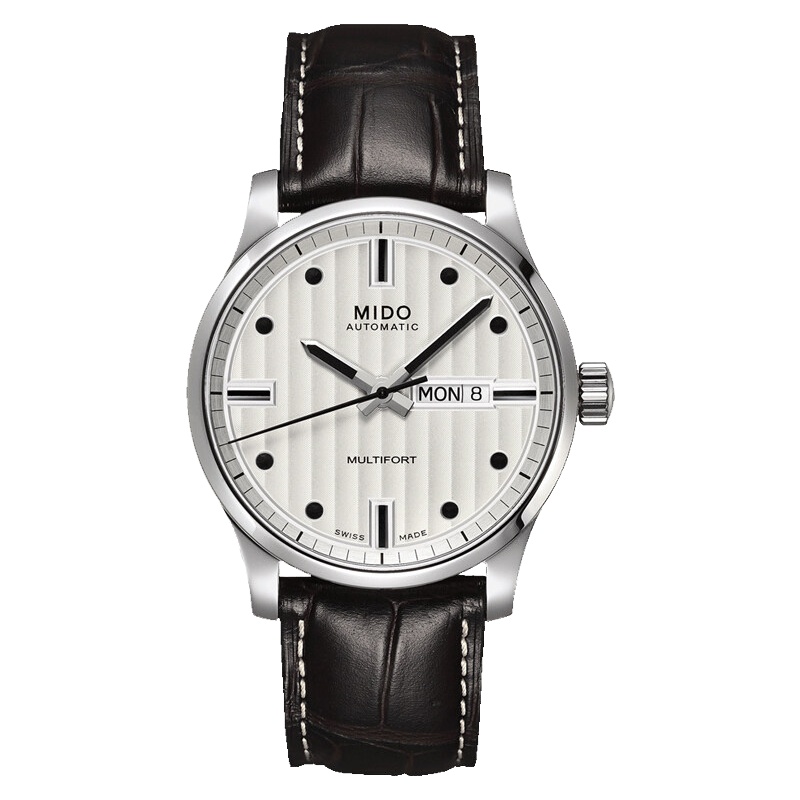 美度(MIDO)瑞士手表 舵手系列 精钢 银白色 自动机芯 M005.430.16.031.00