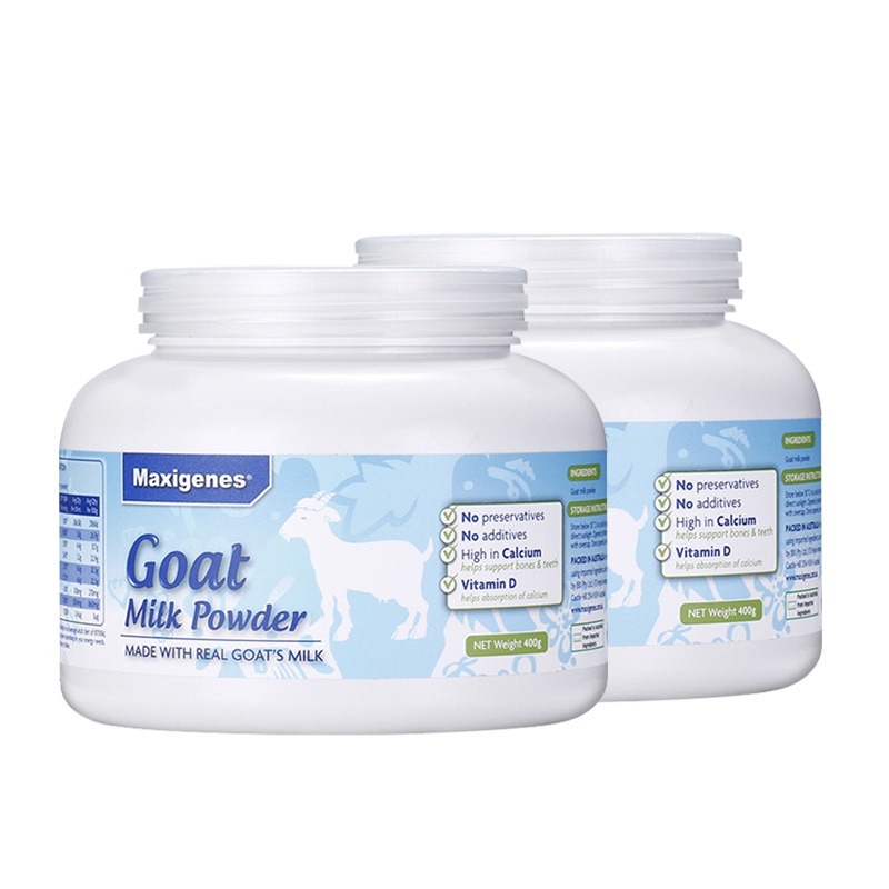 2件装丨Maxigenes美可卓蓝胖子纯山羊奶粉400g/罐3岁以上早餐奶进口高钙孕妇儿童学生中老年山羊奶 澳洲进口