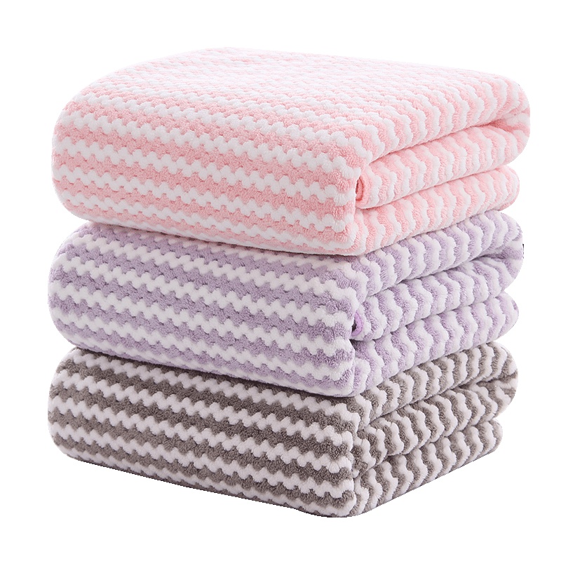 图强珊瑚绒浴巾菠萝格超强吸水柔软加厚成人男女情侣儿童洗澡浴巾