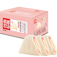 休闲农场三明治蒸蛋糕白桃味2kg*1 苏宁自营零食营养代餐夹心毛巾卷休闲零食整箱夹心糕点饱腹小面包蒸蛋糕下午茶