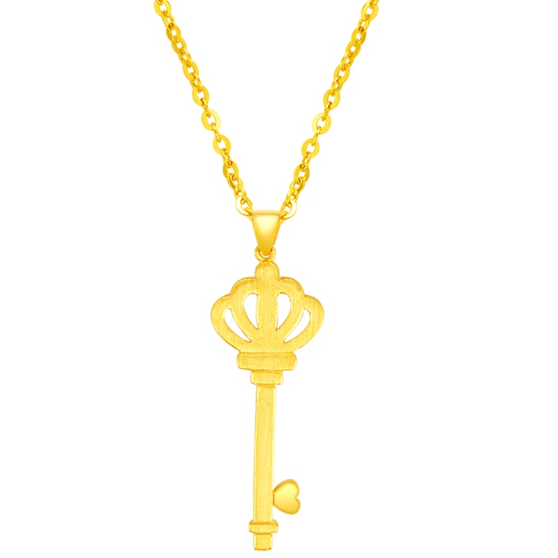 金一 足金999精品金钥匙时尚女士黄金吊坠 (不含项链)计价 ABB018