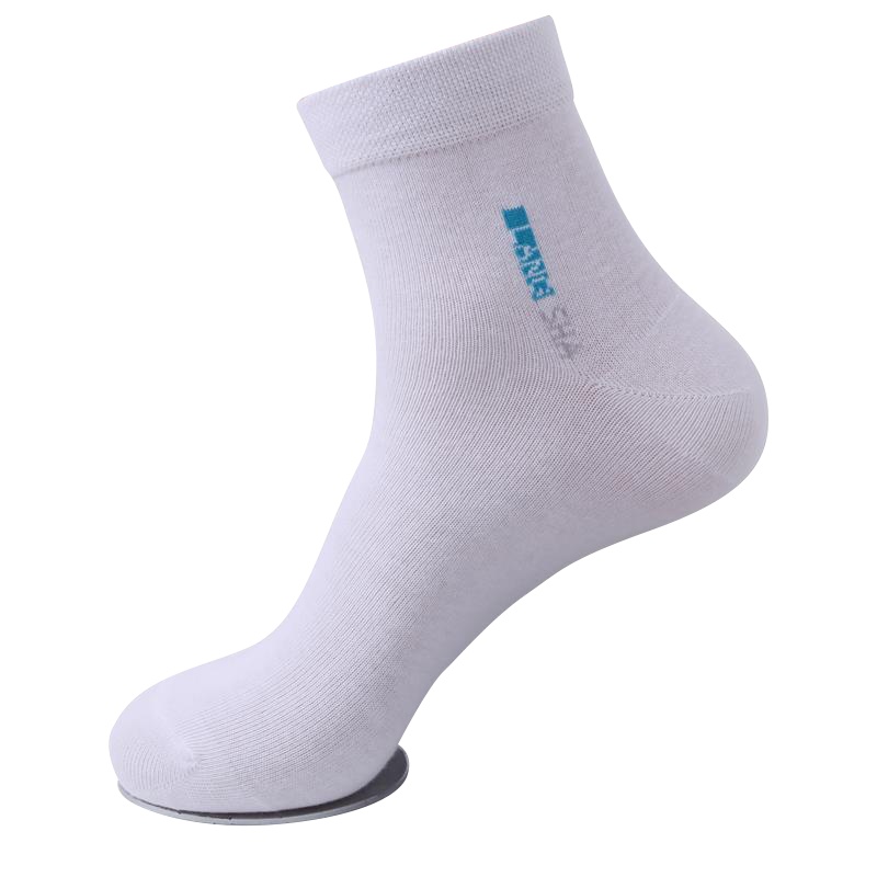 浪莎6双中筒男袜棉袜四季防臭吸汗黑色男士商务袜运动袜子