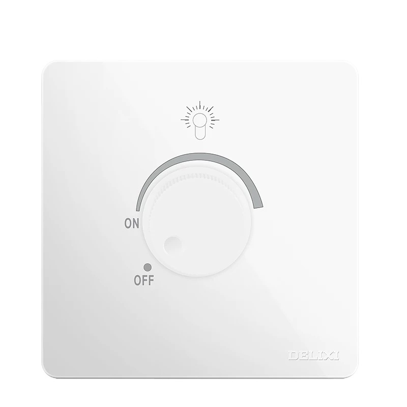 德力西 调光开关插座面板 CD217-HA86大板白色