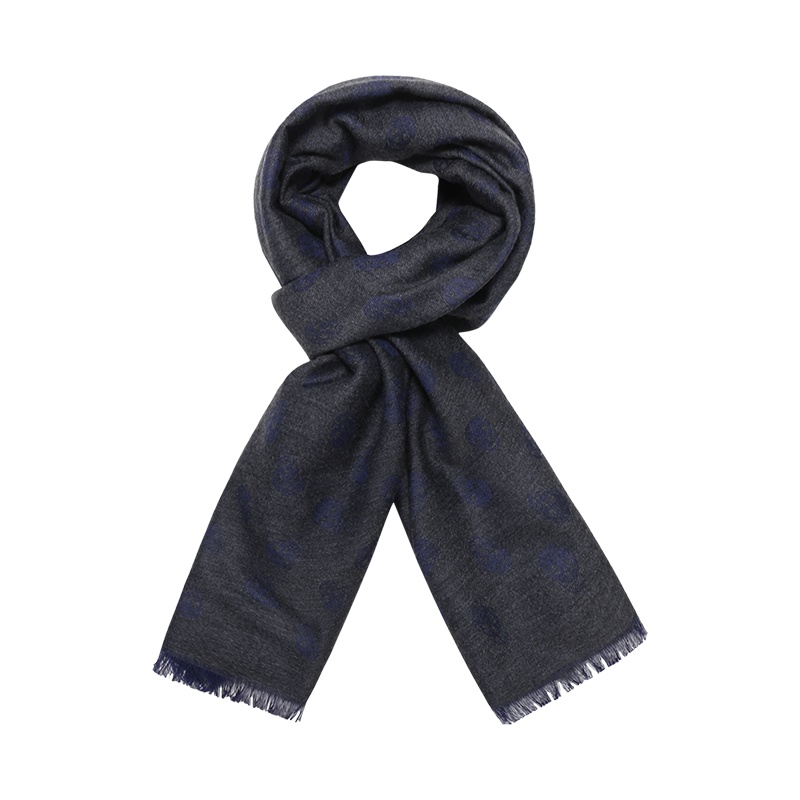 亚历山大·麦昆 ALEXANDER MCQUEEN 男士 羊毛围巾披肩557705 4617Q