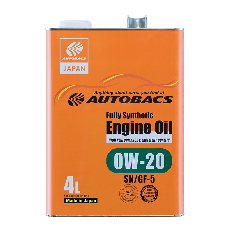 澳德巴克斯（AUTOBACS） 全合成机油 日本原装进口润滑油 SN 全合成0W-20 4升汽车用品