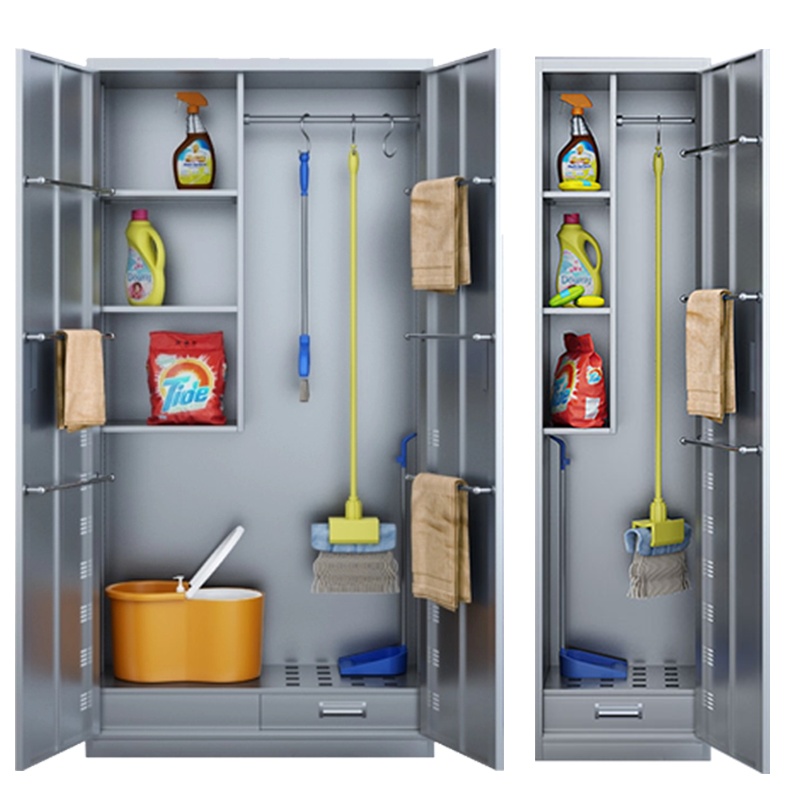 永格拖把柜清洁柜卫生不锈钢阳台单双门清洁杂物收纳定制杂物柜收纳柜