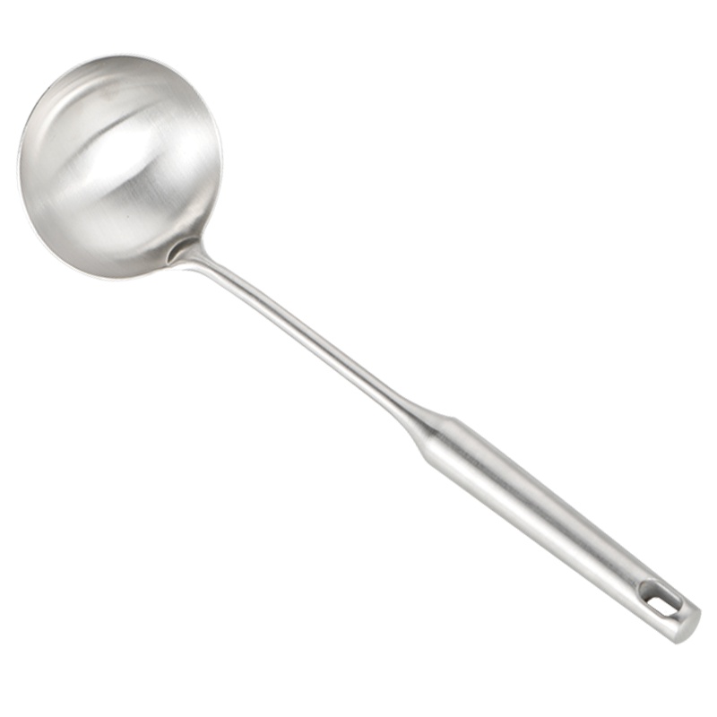 苏宁极物 304不锈钢双立柄汤勺不锈钢汤勺长柄汤匙厨房粥勺稀饭勺家用勺子
