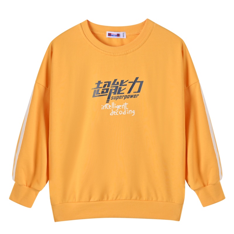 铅笔俱乐部童装2020秋季新款男童圆领长袖T恤儿童卫衣纯棉大童