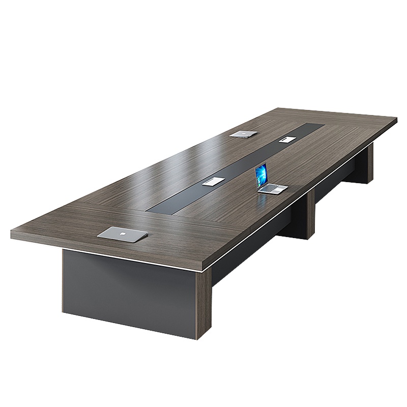 质凡办公桌新款长方形办公家具板式会议桌长桌简约现代会议洽谈桌