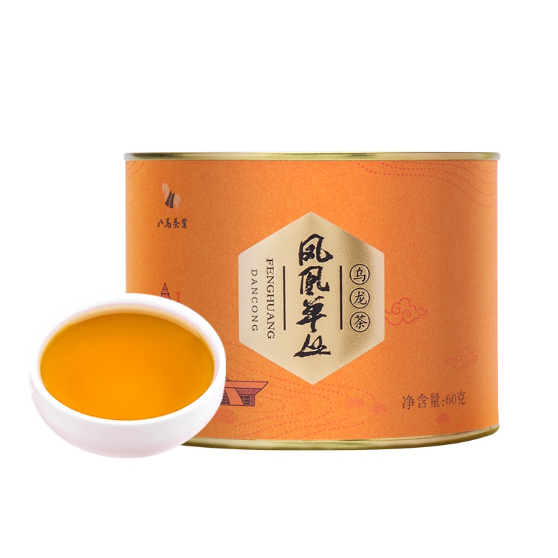 【99元任选3件】八马茶叶 凤凰单丛茶乌龙茶潮州单丛芝兰香自饮散装圆罐60克