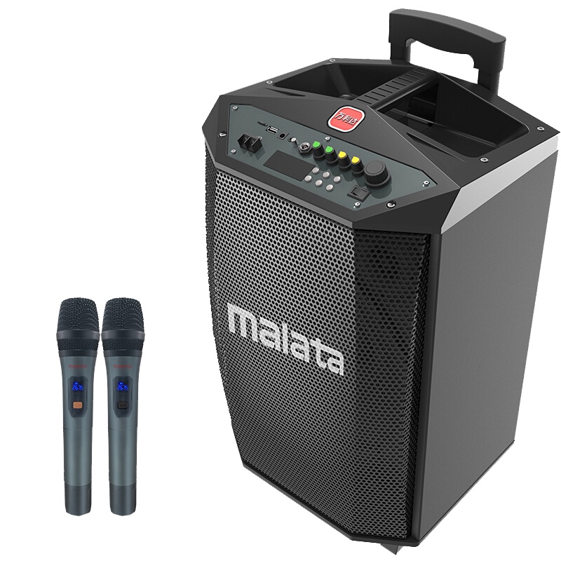 万利达(malata)L12户外音响12英寸大功率户外移动音箱 无线蓝牙拉杆便携式低音炮广场舞音响 充电带麦克风