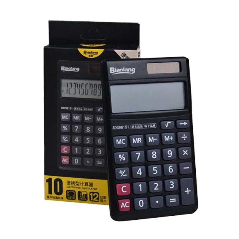 晨光(M&G) 标朗 12位数字显示便携型计算器 黑色 ADG98151