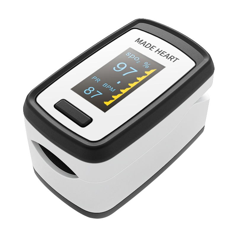 德国麦德哈特(MADE HEART)指夹式血氧仪家用脉搏血氧饱和度检测仪医用心律监测仪