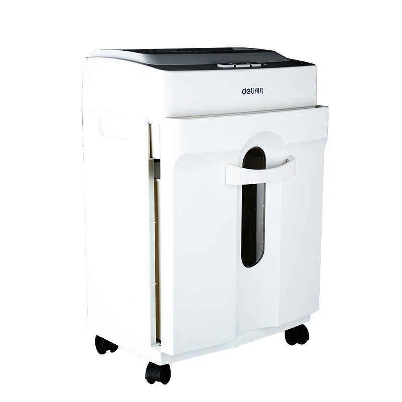 得力(deli) 9920 碎纸机 3级保密 超静音 可碎光盘卡片 白色 单台