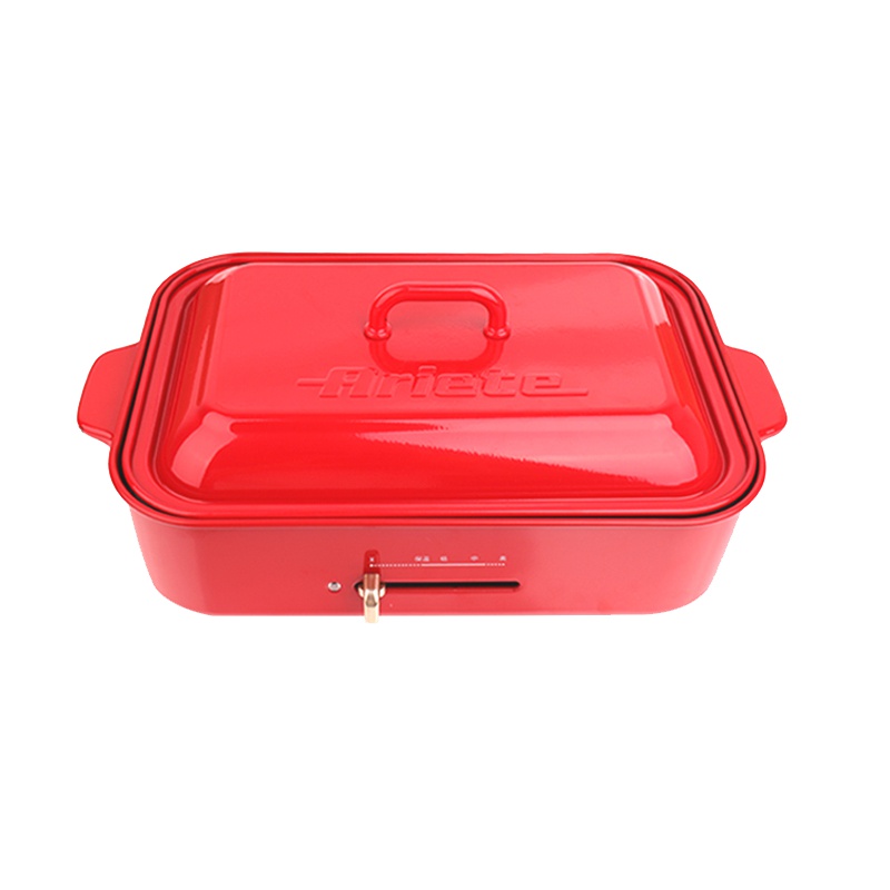 阿里亚特(Ariete)764.FGH.3多功能料理锅 平底烤盘煎蛋章鱼小丸子早餐煎牛排网红烧烤电烤火炒锅