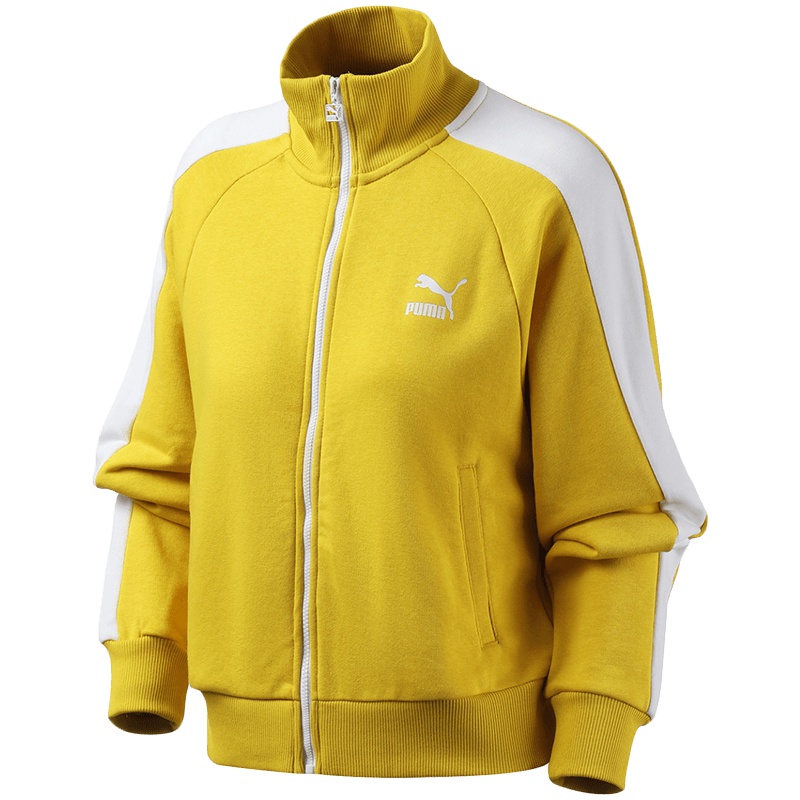 【自营】PUMA彪马女装T7立领训练休闲跑步运动服夹克上衣595866