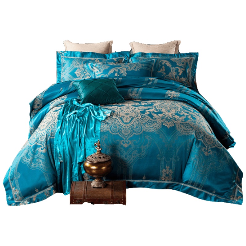 维科家纺提花四件套床上用品四件套1.5m1.8m提花套件双人床被套