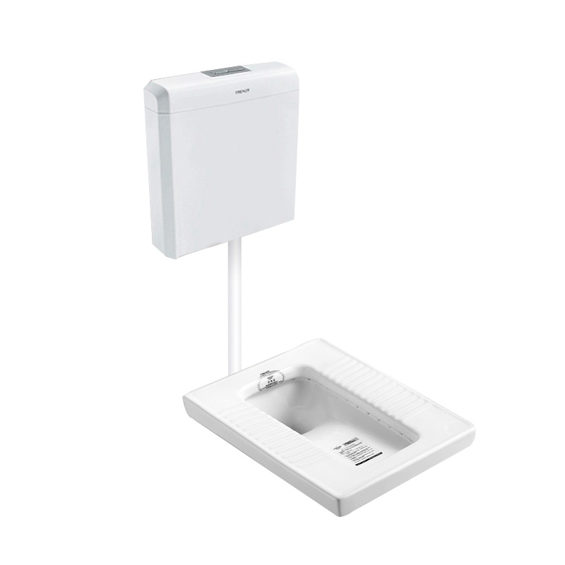 法恩莎家用分体式蹲坑抽水马桶塑料冲水水箱蹲便器FLD5601