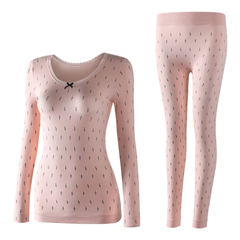 俞兆林美体内衣女薄款甜美少女莫代尔打底衫秋衣秋裤女士保暖套装