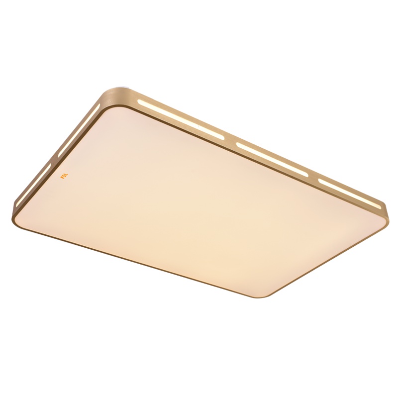 FSL佛山照明 LED吸顶灯客厅卧室灯30平方简约现代大气长方形亚克力圆形房间书房无极带遥控调光调色灯饰灯具