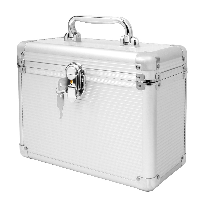 魔羯 MOGE MC8050 2.5/3.5英寸通用硬盘保护箱 防水防尘减少静电全铝带锁保护箱 5位全铝硬盘保护箱