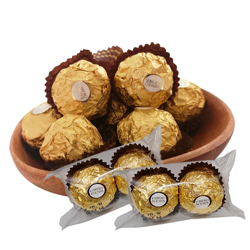 费列罗巧克力 Ferrero/费列罗 结婚喜糖巧克力 2粒红色蝴蝶结礼盒