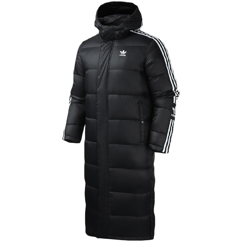 adidas阿迪达斯三叶草男装运动服休闲连帽保暖羽绒服FL0007