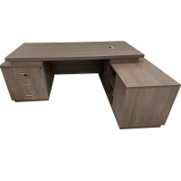 潜川2米办公桌胡桃色