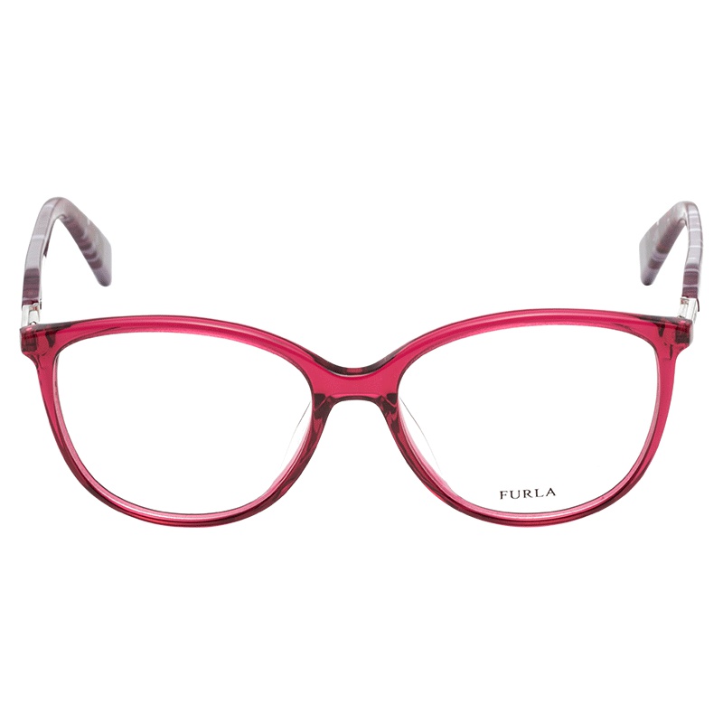 FURLA芙拉红色黑镜框女个性潮时尚显瘦可配近视镜光学架_1